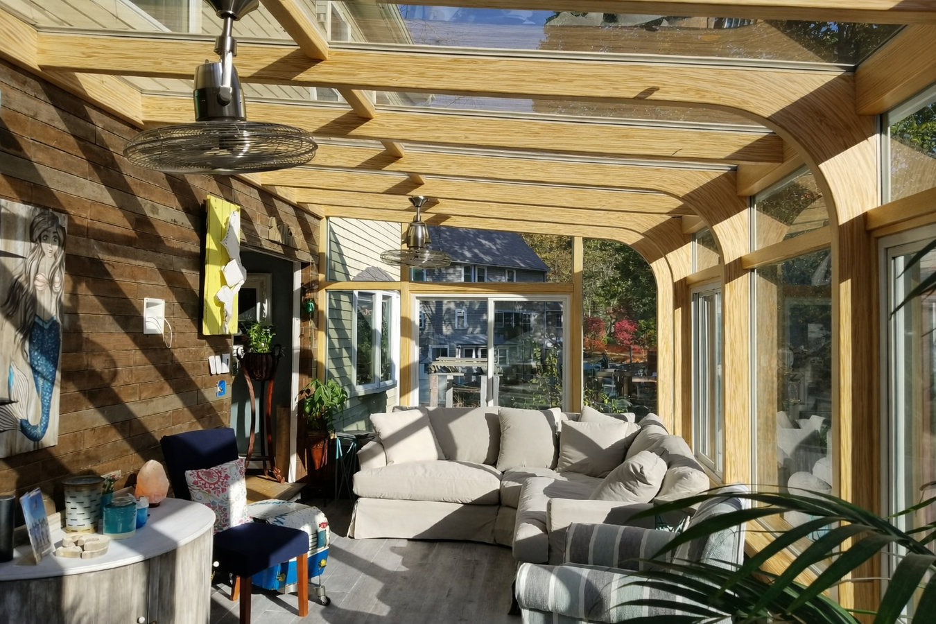 Deck-to-sunroom conversion in Petaluma, CA