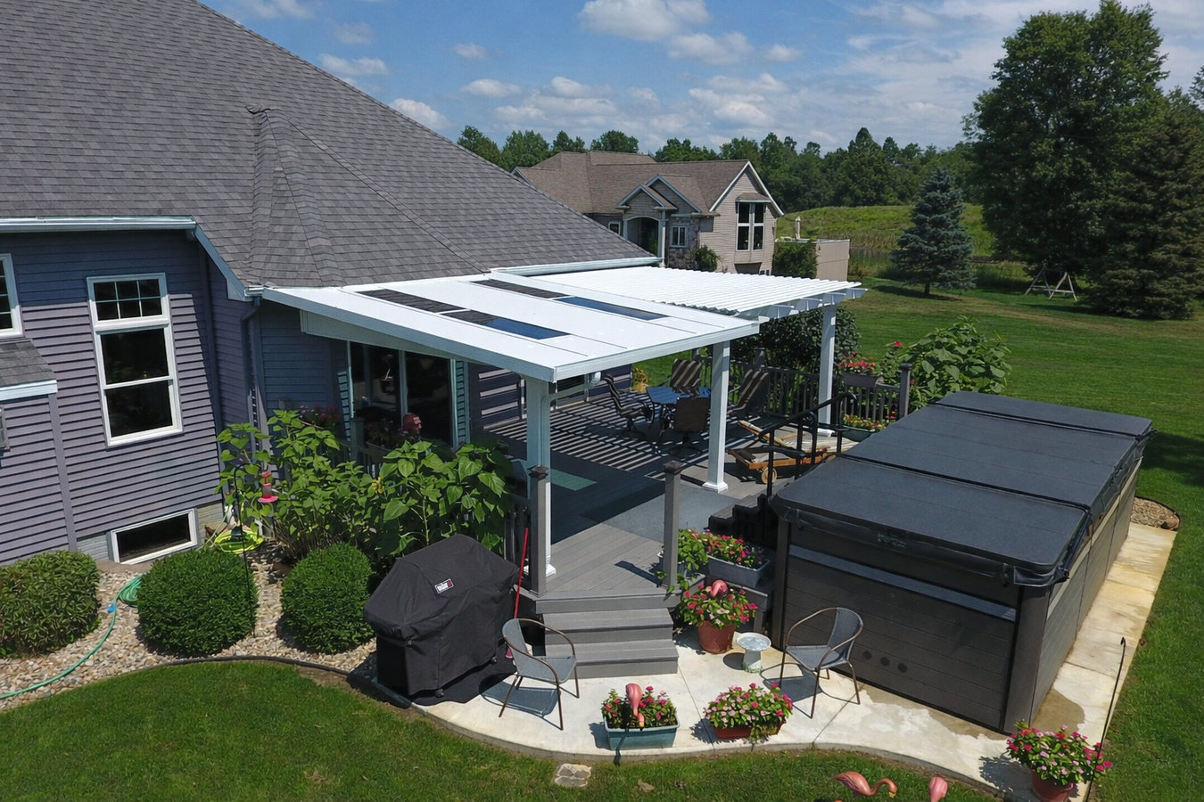 Patio cover installation in Petaluma, CA
